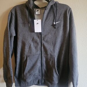 Nike Men's Charcoal Full-Zip Hoodie